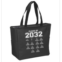 Class Of 2032 Grades Checklist Funny Zip Tote Bag