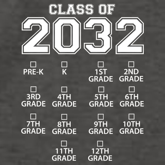 Class Of 2032 Grades Checklist Funny Vector Backpack