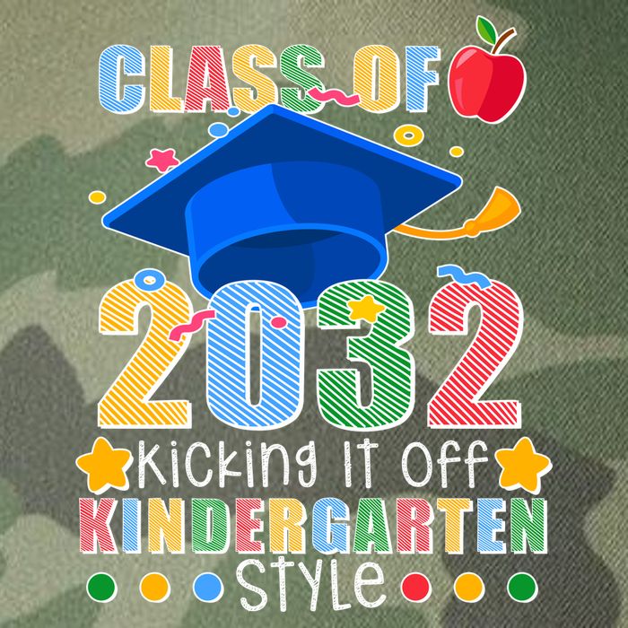 Class of 2032 Kicking off Kindergarten Legacy Tie Dye Trucker Hat