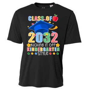 Class of 2032 Kicking off Kindergarten Cooling Performance Crew T-Shirt