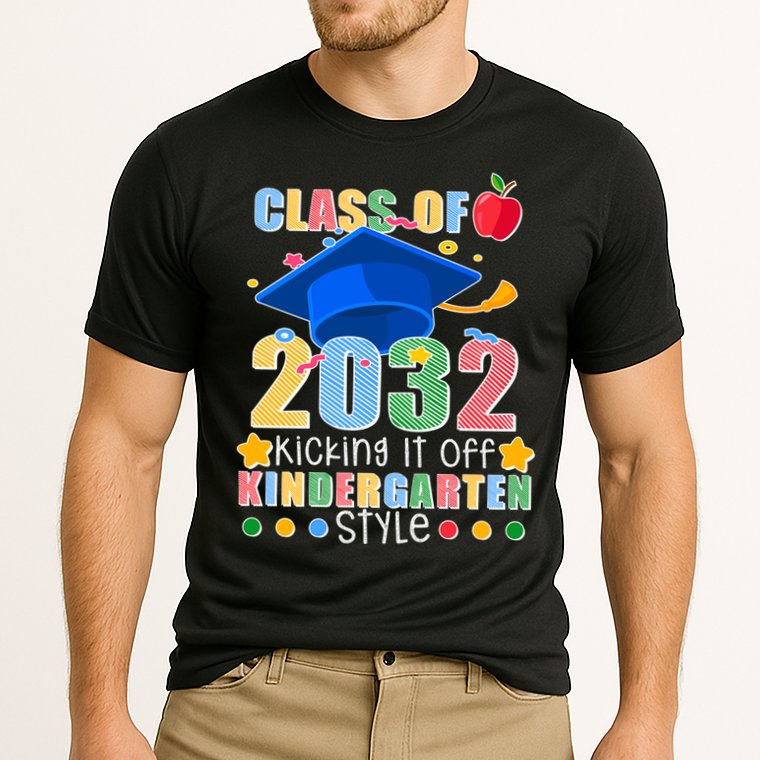 Class of 2032 Kicking off Kindergarten Performance Shirt