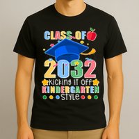 Class of 2032 Kicking off Kindergarten T-Shirt