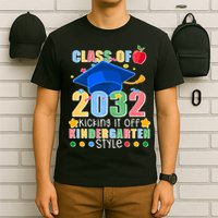 Class of 2032 Kicking off Kindergarten T-Shirt