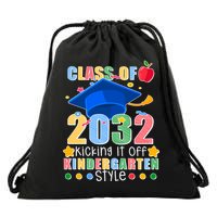 Class of 2032 Kicking off Kindergarten Drawstring Bag