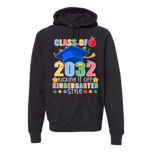 Class of 2032 Kicking off Kindergarten Premium Hoodie