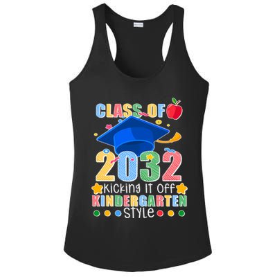 Class of 2032 Kicking off Kindergarten Ladies PosiCharge Competitor Racerback Tank