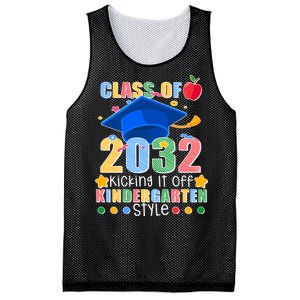 Class of 2032 Kicking off Kindergarten Mesh Reversible Basketball Jersey Tank