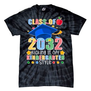 Class of 2032 Kicking off Kindergarten Tie-Dye T-Shirt