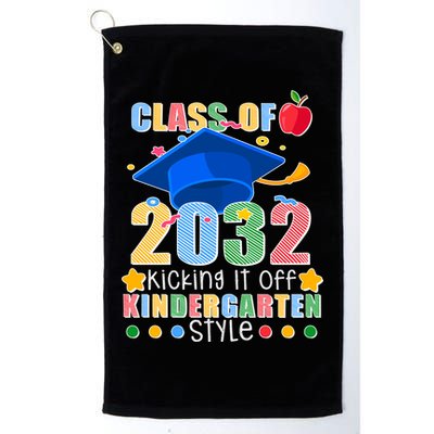 Class of 2032 Kicking off Kindergarten Golf Towel