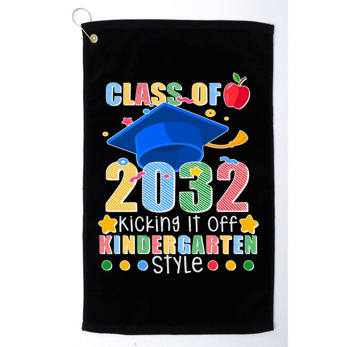 Class of 2032 Kicking off Kindergarten Golf Towel