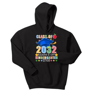 Class of 2032 Kicking off Kindergarten Kids Hoodie