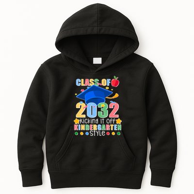 Class of 2032 Kicking off Kindergarten Kids Hoodie