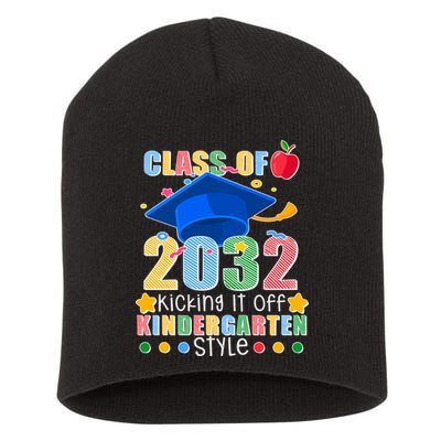 Class of 2032 Kicking off Kindergarten Short Acrylic Beanie