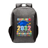 Class of 2032 Kicking off Kindergarten Vector Backpack