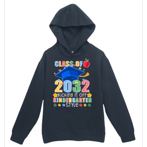 Class of 2032 Kicking off Kindergarten Urban Pullover Hoodie