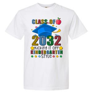 Class of 2032 Kicking off Kindergarten Garment-Dyed Heavyweight T-Shirt