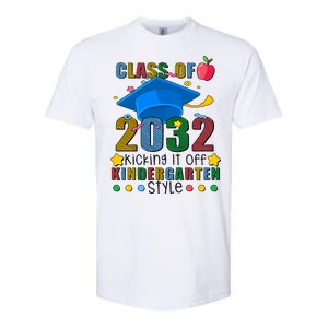 Class of 2032 Kicking off Kindergarten Softstyle CVC T-Shirt