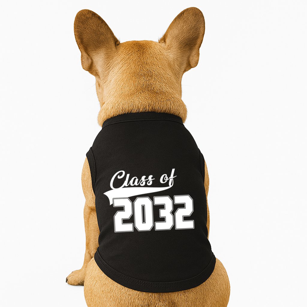 Class Of 2032 Kindergarten Future Graduate Doggie Tank