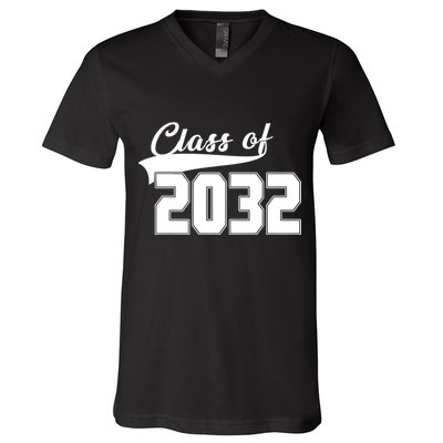 Class Of 2032 Kindergarten Future Graduate V-Neck T-Shirt