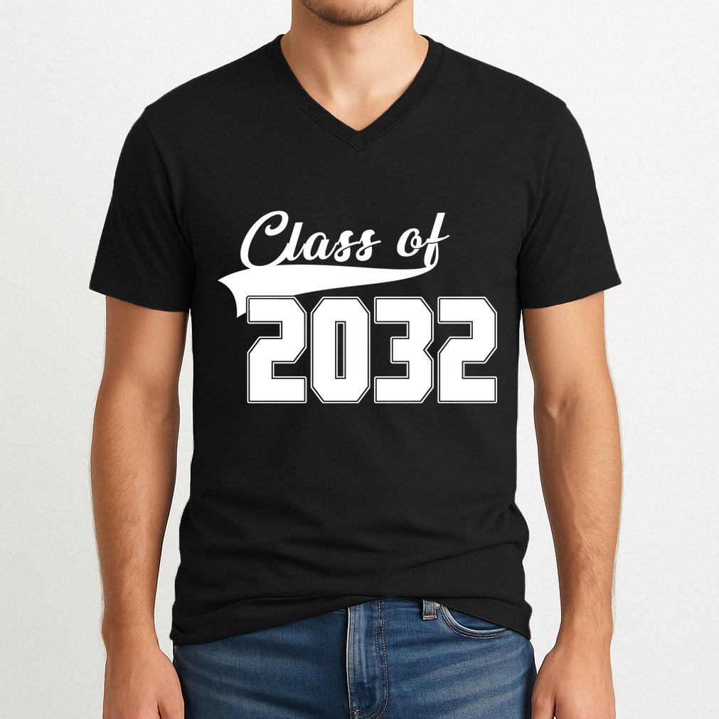 Class Of 2032 Kindergarten Future Graduate V-Neck T-Shirt