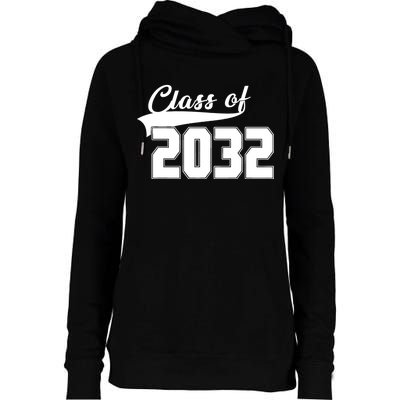 Class Of 2032 Kindergarten Future Graduate Womens Funnel Neck Pullover Hood