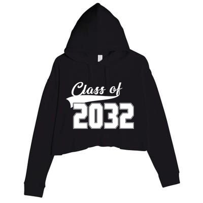 Class Of 2032 Kindergarten Future Graduate Crop Fleece Hoodie