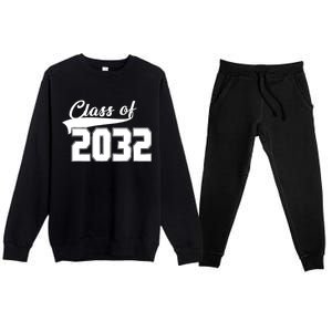 Class Of 2032 Kindergarten Future Graduate Premium Crewneck Sweatsuit Set