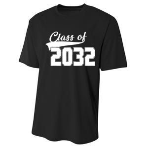 Class Of 2032 Kindergarten Future Graduate Performance Sprint T-Shirt