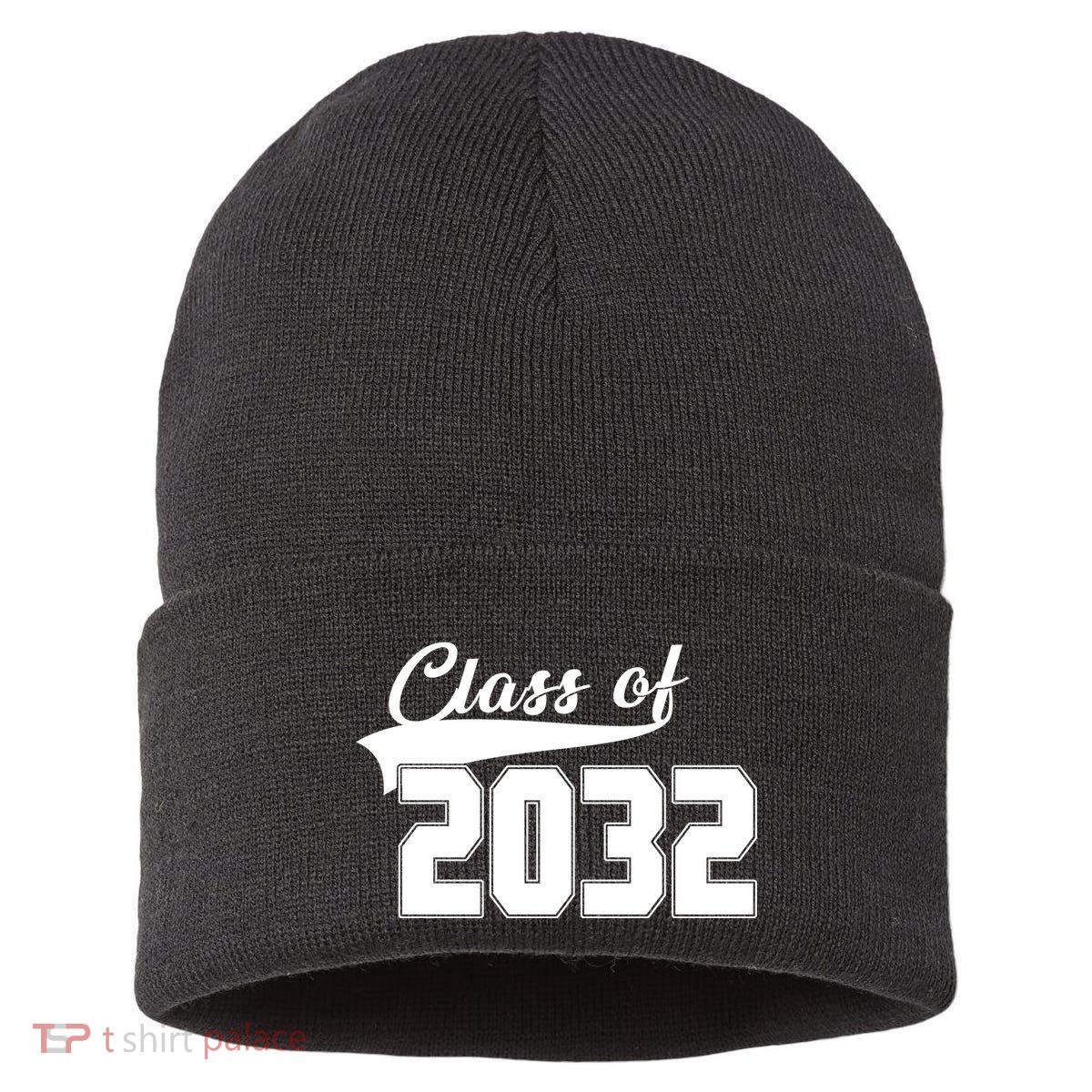 Class Of 2032 Kindergarten Future Graduate Sustainable Knit Beanie