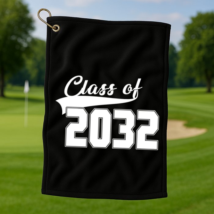 Class Of 2032 Kindergarten Future Graduate Golf Towel