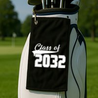 Class Of 2032 Kindergarten Future Graduate Golf Towel
