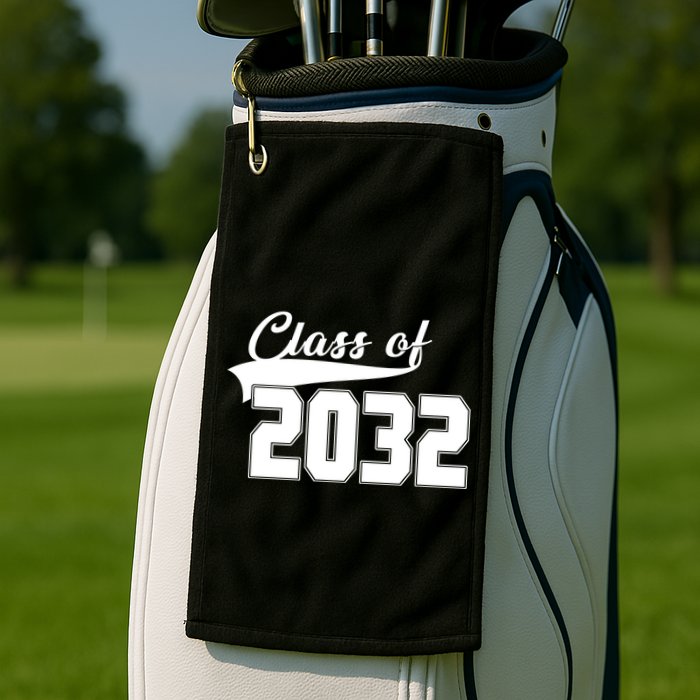 Class Of 2032 Kindergarten Future Graduate Golf Towel