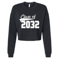 Class Of 2032 Kindergarten Future Graduate Cropped Pullover Crew