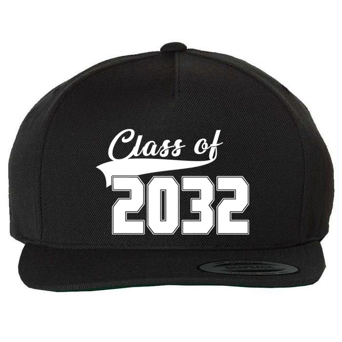 Class Of 2032 Kindergarten Future Graduate Wool Snapback Cap