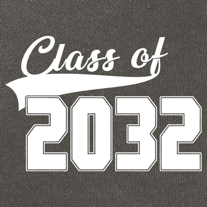 Class Of 2032 Kindergarten Future Graduate Cotton Canvas Backpack
