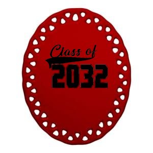 Class Of 2032 Kindergarten Future Graduate Ceramic Oval Ornament