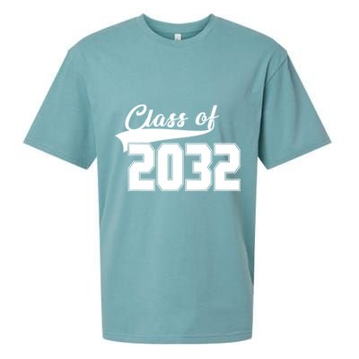 Class Of 2032 Kindergarten Future Graduate Sueded Cloud Jersey T-Shirt