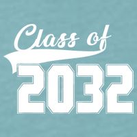 Class Of 2032 Kindergarten Future Graduate Sueded Cloud Jersey T-Shirt