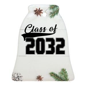 Class Of 2032 Kindergarten Future Graduate Ceramic Bell Ornament