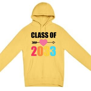 Class of 2033 School Kindergarten Colorful Premium Pullover Hoodie