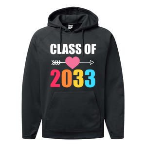 Class of 2033 School Kindergarten Colorful Performance Fleece Hoodie