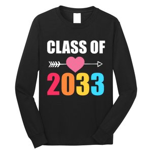 Class of 2033 School Kindergarten Colorful Long Sleeve Shirt