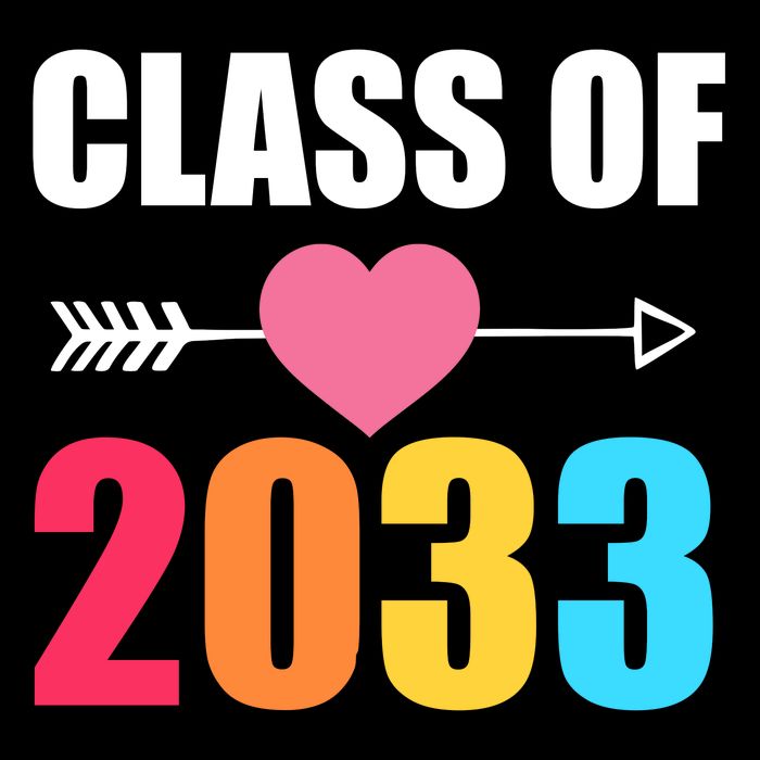 Class of 2033 School Kindergarten Colorful Apron