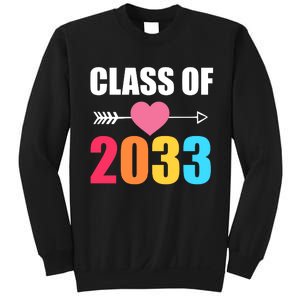 Class of 2033 School Kindergarten Colorful Sweatshirt