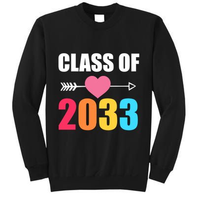 Class of 2033 School Kindergarten Colorful Sweatshirt