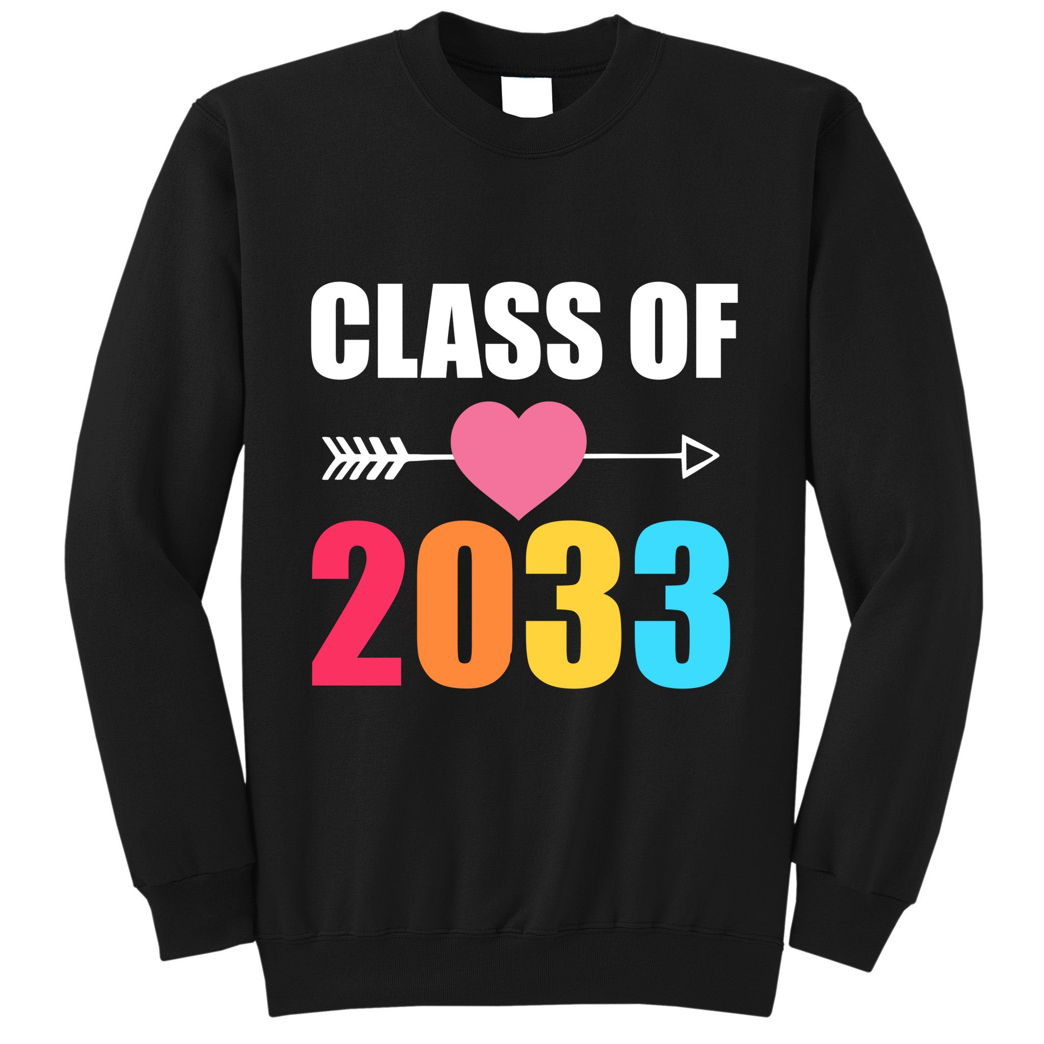 Class of 2033 School Kindergarten Colorful Sweatshirt
