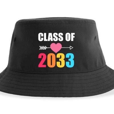 Class of 2033 School Kindergarten Colorful Sustainable Bucket Hat