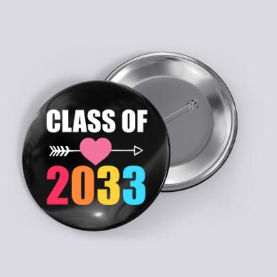 Class of 2033 School Kindergarten Colorful Button