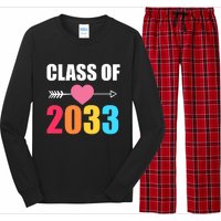 Class of 2033 School Kindergarten Colorful Long Sleeve Pajama Set