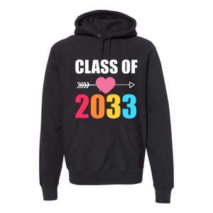 Class of 2033 School Kindergarten Colorful Premium Hoodie